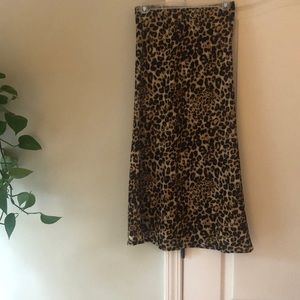 Midi Leopard Print skirt